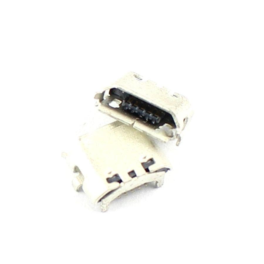 Generic 10Pcs Micro USB Type B Female DIP 5 Pin Reverse Ejector Socket Connector