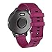 ISABAKE Band Replacement for Garmin Vivoactive 4,22mm Silicone Strap Compatible with Samsung Galaxy Watch 46mm/Gear S3 Frontier/Classic, Quick Release Wristband for Smartwatch Accessories(Wine red)