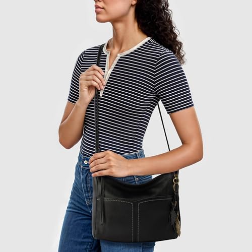 Image of The Sak Alameda Leather Crossbody Purse - Leather Women's Handbag for Everyday & Travel - Cross Body Bag With Zipper