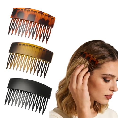 3 Peines Laterales para Cabello con 12 Dientes miniatura 1