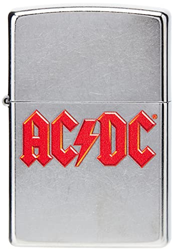 Encendedor Zippo con logo AC/DC y acabado Street Chrome miniatura 2