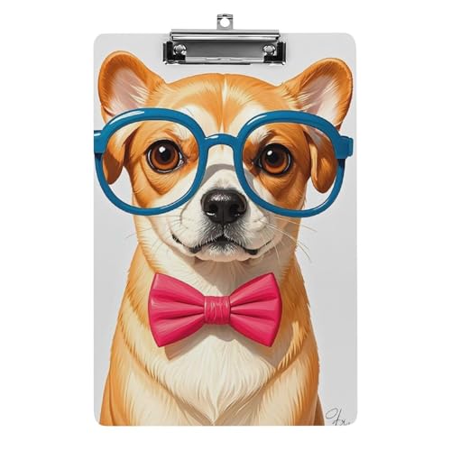 Porte-bloc acrylique A4 surdimensionné avec pince haute résistance pour enseignant et bureau