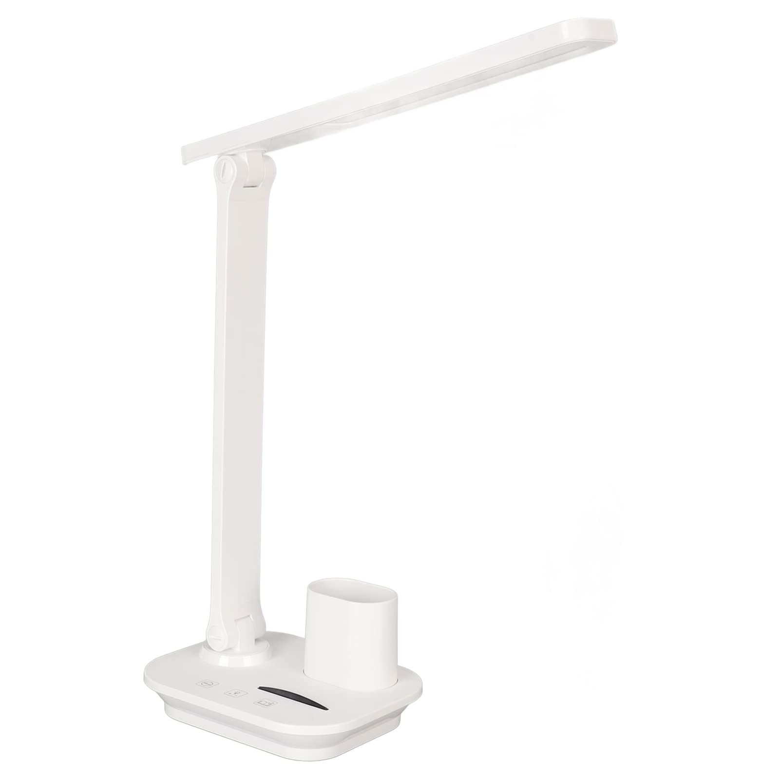 LED Desk Lamp, Eye Caring Table Lamps with 3 Lighting Modes LED Desk Light, Dimmable Office Lamp with Touch Control 5W Reading Lamp (White)