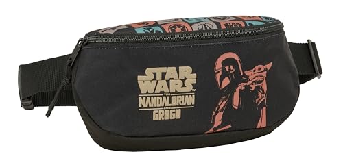 Image of Mandalorian & GROGU Children's Belt Bag, Ideal for Teenagers and Children of Different Ages Comfortable and Versatile, Quality and Resilience, 23 x 9 x 14 cm