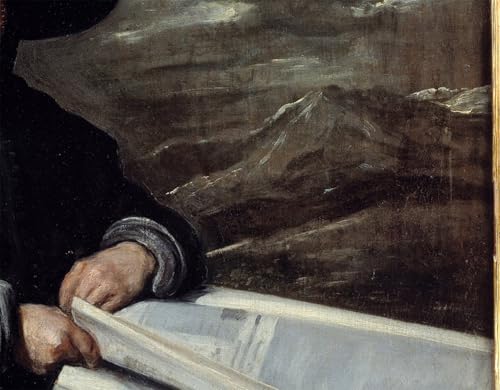 Affiche Toile Portrait du bouffon Velazquez grand format 60x90cm décoration mural