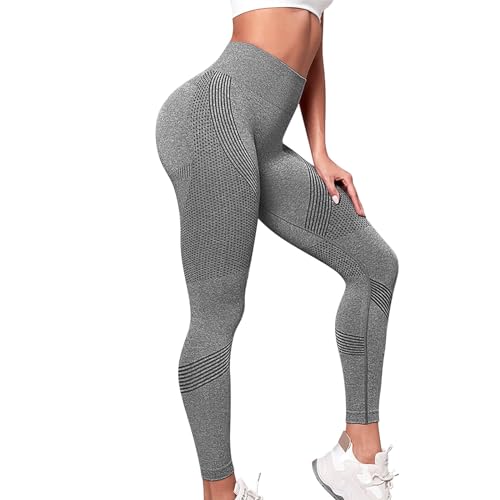 Generico Leggins Fittabella 3D Anticellulite Donna, Push Up Sculpture a Compressione Graduata Solenao Leggings, Pancia Opaco Elastici Leggings, Leggins Sportivi a Vita Alta Senza Cuciture per Yoga