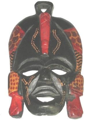 African Mask Traditional Kenya 5" / 12cm Wooden Mask Fair Trade