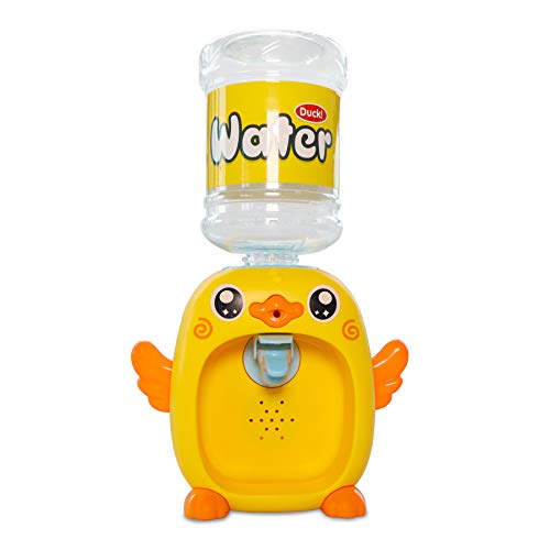 Mini Water Dispenser for Kids, Electric Water Machine Drinking Water Fountains Miniature Toys for Kids Pretend Play House Gifts for Toddlers Girls Boys 8.5x3.1x2.8In