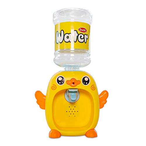 minion water dispenser - Mini Electric Water Dispenser Toy Drinking Fountain Miniature Life Play Scene Model Educational Play House Pretend Role Novelty Gifts for Girls Boys Toddlers Kids Dollhouse Accessories 8.5x3.1x2.8Inch