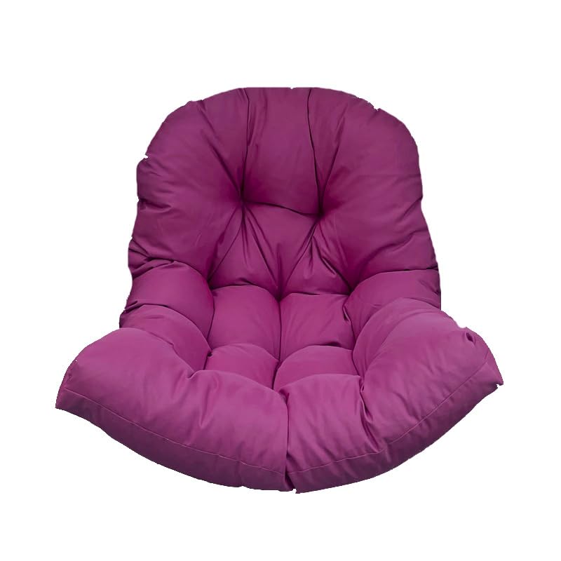 Cojín para silla huevo colgante morado de jardín exterior e interior lavable