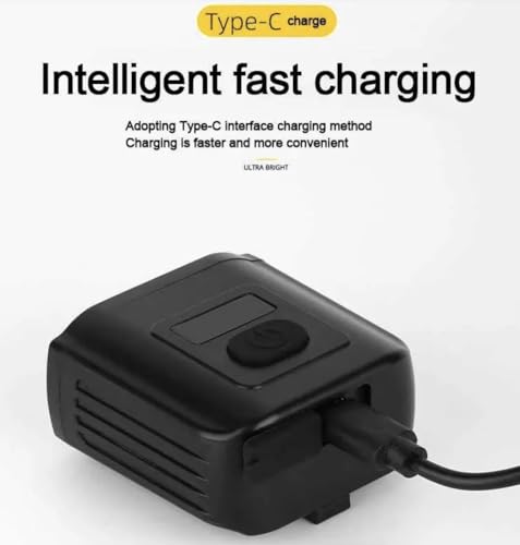 Image of Dark Horse Bicycle 5 Modes 550LM with 2*T6 LED Beads Front Light, Type-C Fast Charging with 1200mAh Battery, Durable Binding Base Bracket for Fast Installation /Removal, Compact & Lightweight