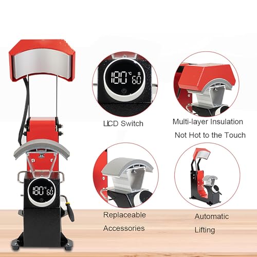 Máquina automática de prensado para gorras 3-en-1 miniatura 4