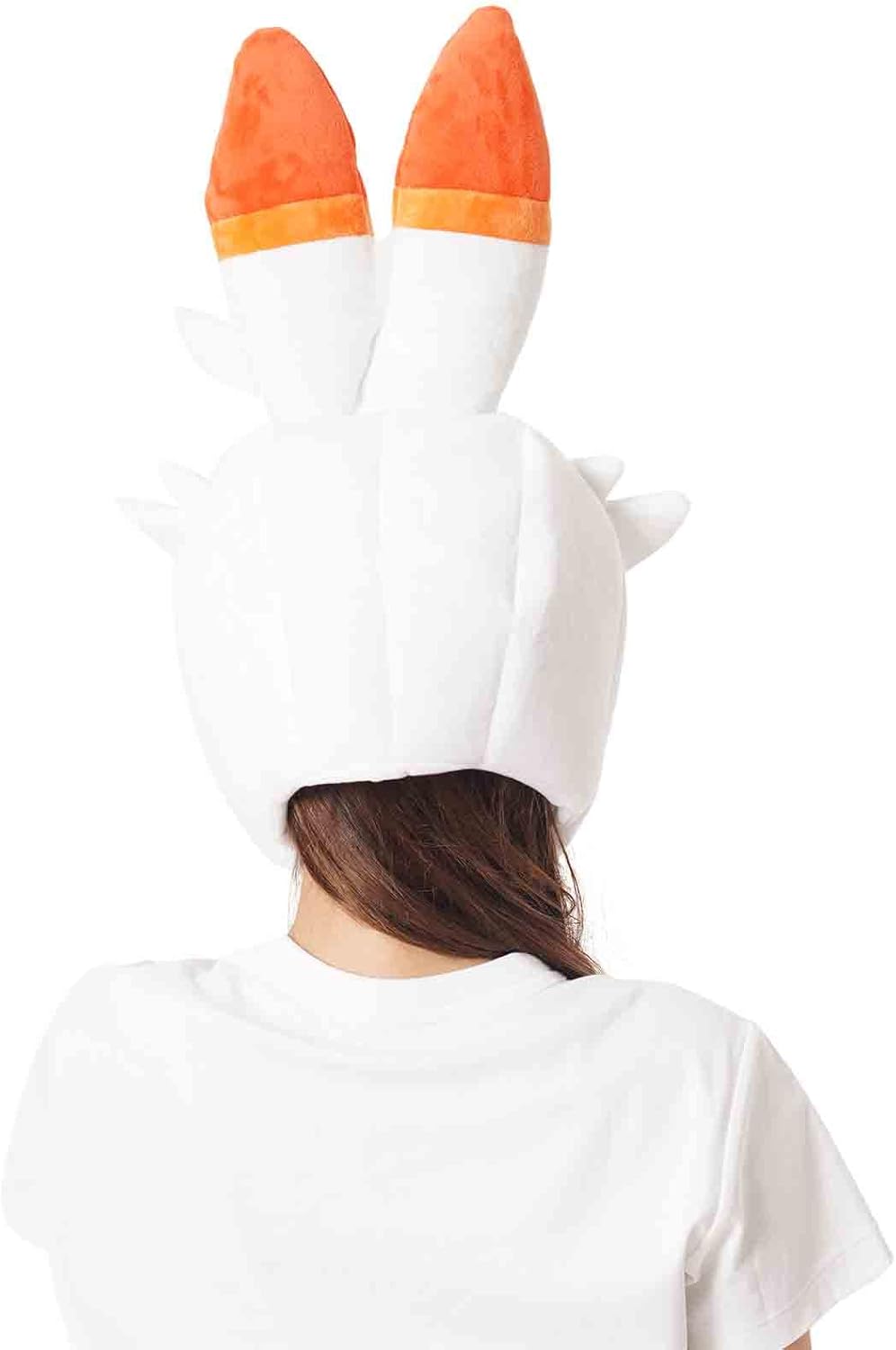 SAZAC Cozy, Warm Scorbunny Kigurumi Hat with Ear Flaps Pokemon Beanie for Adults, Luxurious Novelty Hat for Halloween & Cosplay - Premium Anime Cap