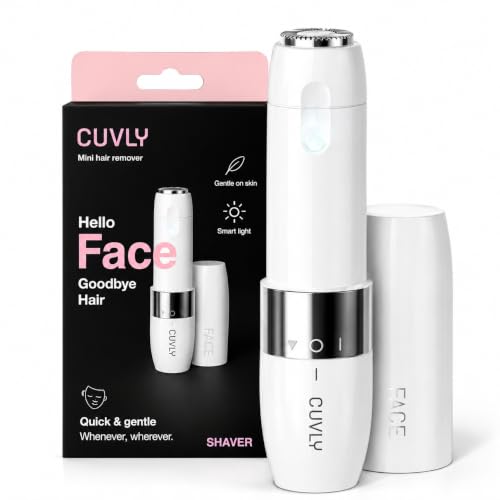 Image of Face Mini Hair Remover FS1000, Electric Facial Hair Remover for Women, Quick, Instant, Gentle, Painless, Smooth Skin, Glow On-The-Go, with Smartlight, for Upper Lips, Chin, Cheeks, Peach Fuzz Facial Hair Removal