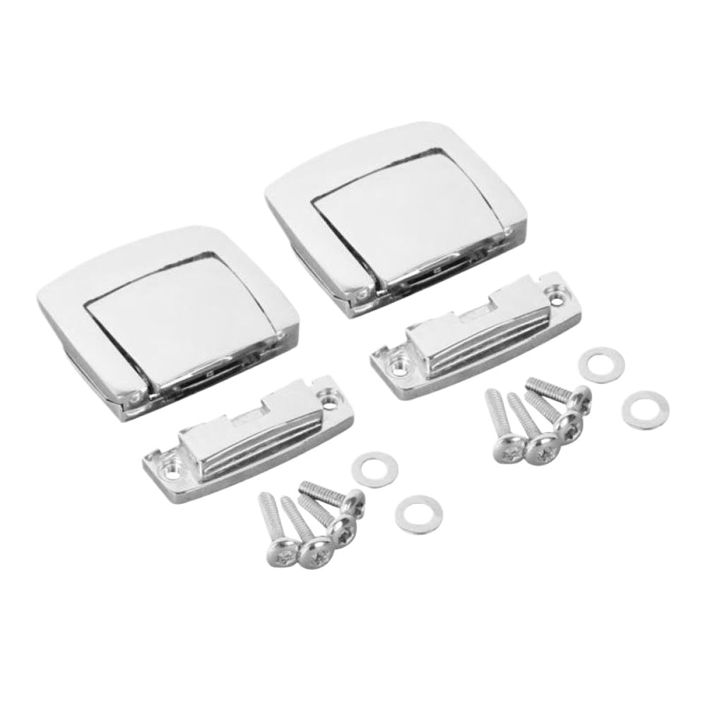 Ttxzguyvx Color Name: Chrome Motorcycle Trunk Latches Lock Hinges Compatible With Harley-Davidson Touring Road Electra Ultra 1980-2013(Color Name: Chrome)