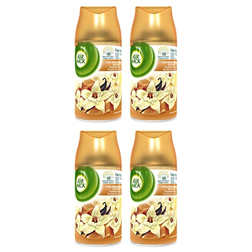 AIR WICK Lot de 4 Désodorisants Recharge Freshmatic Vanille & Caramel - 250 ml Cover