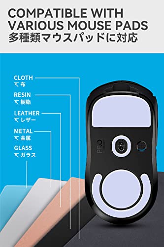 2Sets Of Talongames Rounded Curved Edges Mouse Feet Skates Compatible With Logitech G Pro X Superlight Wireless Gpx Gaming Mouse Feet Replacement,0.8Mm,Pure Ptfe Material With Super Smooth Glide Pads #TOP7