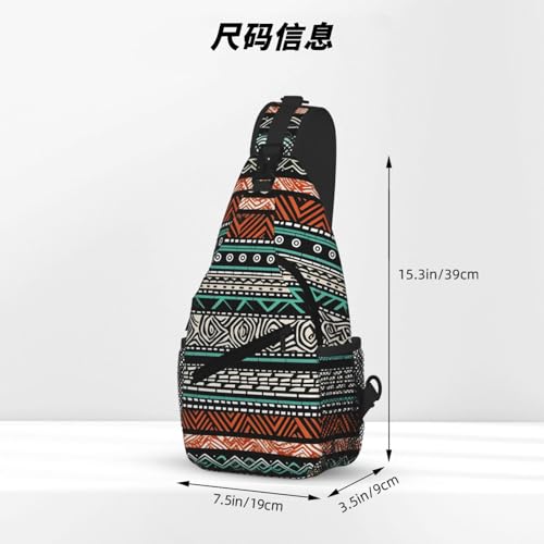 Bolso Sling Bandolera para Mujer y Hombre Negro miniatura 4