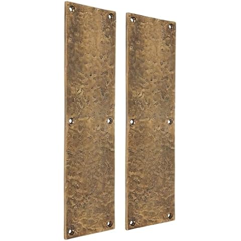SKANDH Bronze Push Plate for Door, 11.5" X 3" Inches (Pack of 2) Cover