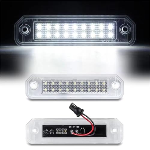 Luces de matrícula traseras LED 6000K luz placa auto Civic 96-98 7