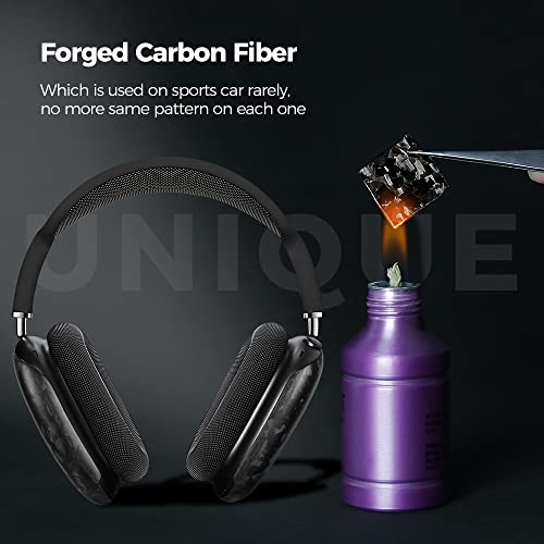 Monocarbon Forged Carbon Fiber For Airpods Max Case, With Airpods Max Covers Anti-Scratch Shock Resistant Headset Ultra Protective Accessories For Airpods Max Headphones-Matte Finishing #TOP2