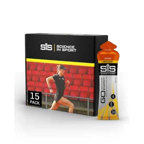 Geles y masticables de energía deportivos | Science In Sport Go Gel Energético Isotónico 15 X 60ml Naranja Vegano - Formulación Isotónica Con 22g De Carbohidratos, Buen Proveedor De Energía, Alternativa Óptima Para Bebidas Isotónicas