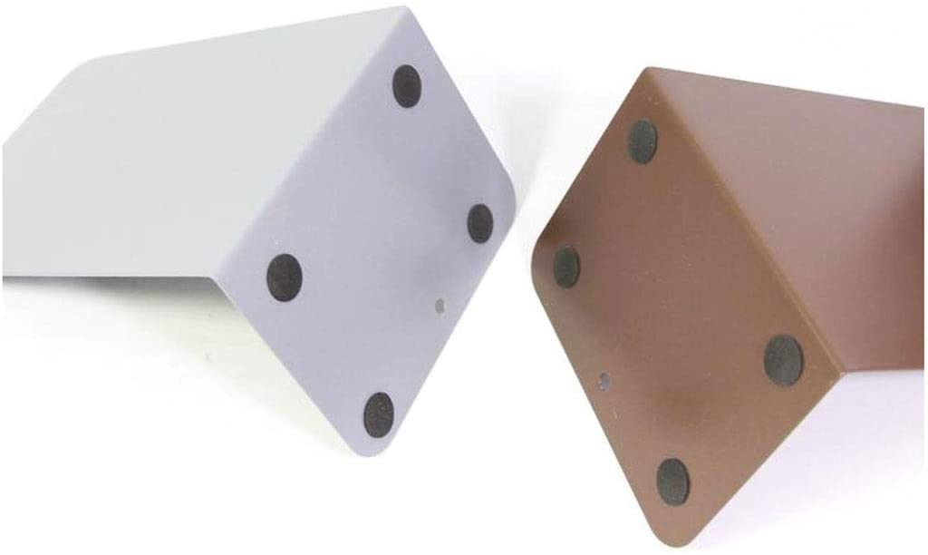 Fermalibri in metallo, 1 paio di fermalibri da scrivania, per ufficio, casa, libri, moderno, nero, supporto per mensola, elegante decorazione per casa e ufficio