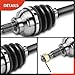 A-Premium Pair (2) Front CV Axle Shaft Assembly Compatible with Honda Foreman 500 2007-2009, Foreman Rubicon 500 2008-2009, Rincon 680 2008-2009, Driver and Passenger Side