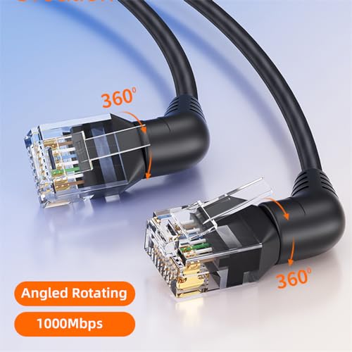 Cable CAT6 UTP RJ45 50 cm rotativo miniatura 4
