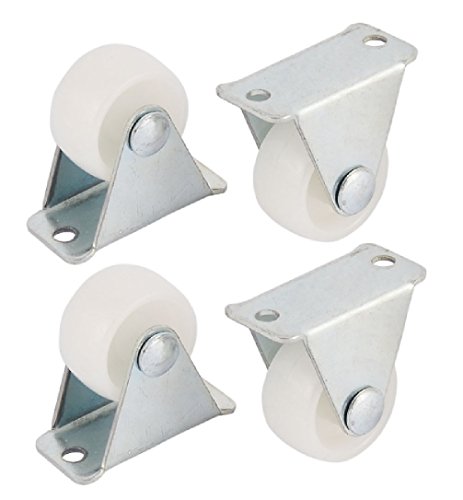 Bulldog Castors Lot de 4 mini roulettes fixes en nylon 32 mm pour meubles, appareils électroménagers et équipements 65 kg maximum par lot thumbnail