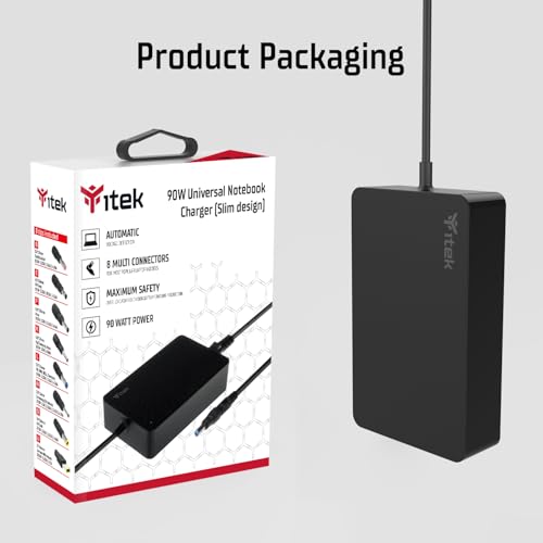 iTek ITNBSD90 Alimentatore Universale per Notebook 90W 8 Connettori Slim Design - 7