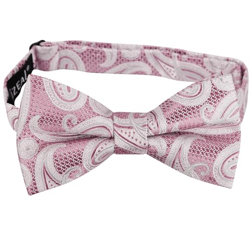 Image of Alizeal Mens 4pcs Vintage Paisley Bow Tie Set