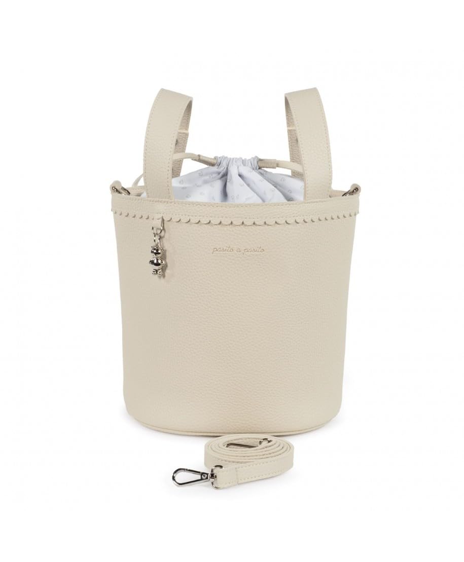 Pasito a Pasito Bolso Bucket Icon, beige, M
