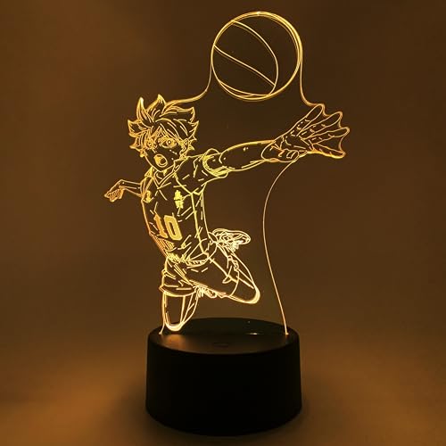 Veilleuse Hinata Haikyu Veilleuse Anime LED RGB 16 Couleurs Otaku Lamps