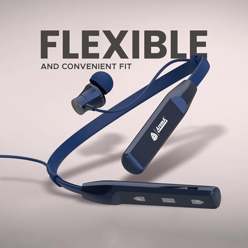 Image of AROMA NB119 Tune Upto 48 Hours Playtime*, Fast Charging, Dual Pairing, Bluetooth Neckband