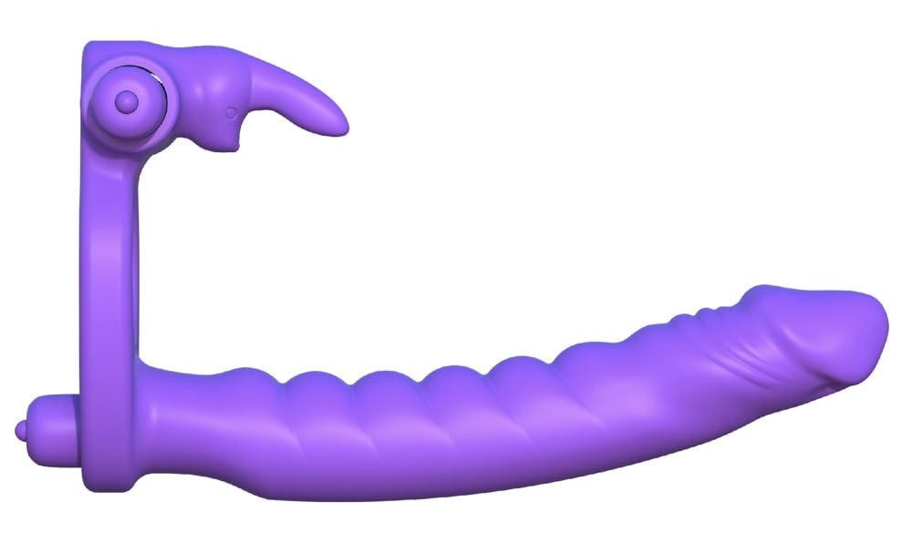 Fantasy C Ringz Doppio Anello per Penne Coniglio con Dildo - 1 Prodotto
