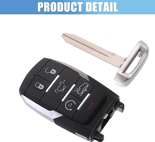 Coque de clé pour Ram 1500 boîtier télécommande 6 boutons noir - 2