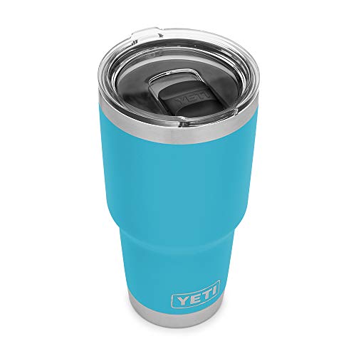 Image of YETI Rambler 30 oz Stainless Steel Vacuum Insulated Tumbler w /MagSlider Lid, Reef Blue