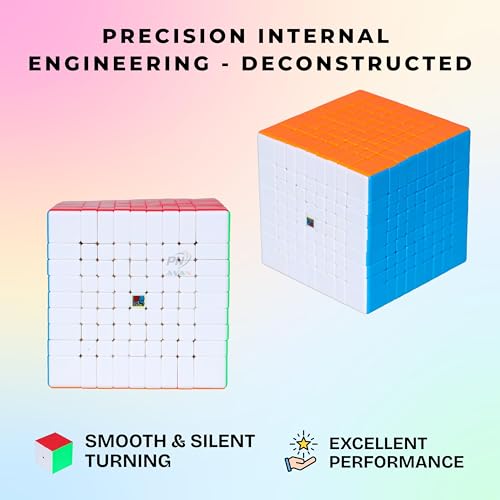Image of Kid Moyu Mfjs Meilong 9X9X9 Cube Stickerless High Speed Cube (9X9 Mofang Jiaoshi Cubing), 75Mm Size