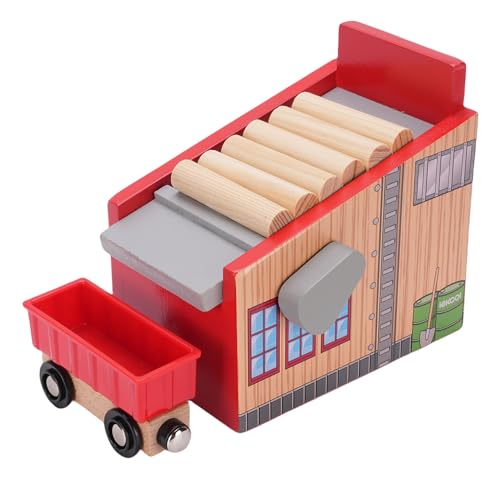 Cryfokt 木製線路延長アクセサリー子供のための絶妙な鉄道シーンのおもちゃブナ材