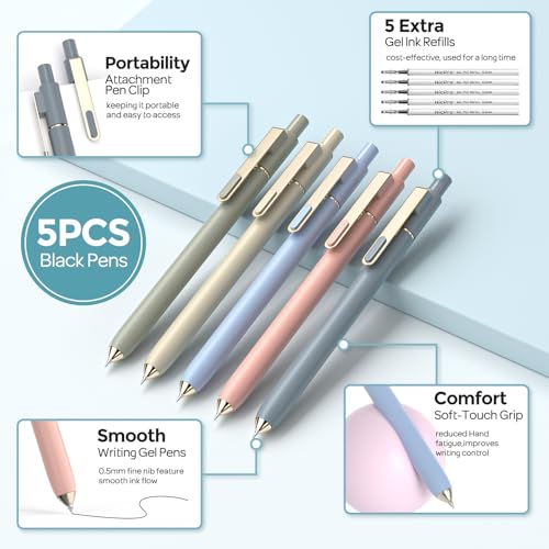 Image of Nicpro School Supplies with Cute Pencil Case, 39 PCS Blue | Back to School Stationery Set, Essentials for College Nursing Student, 12 Pastel Highlighter, 6 Mechanical Pencil, 5 Gel Pen