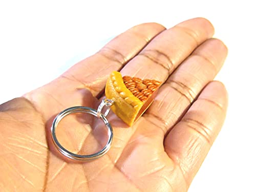 Pecan Pie Slice Keychain - Tiny Food Jewelry #TOP1