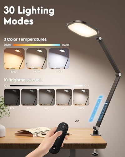 Image of Zoom Lighting for Computer, LED Desk Lamp with Clamp for Video Conference