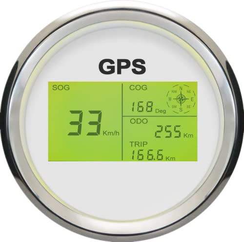 eling 3 38 boat car speedometer gps signal digital speed gauge odo adjustable 12 volt 24v automotive replacement speedo universal type