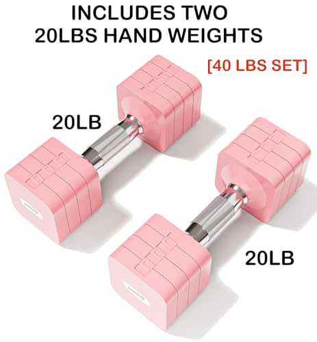 Image of 15LB 20LB 30LB 40LB 50LB Adjustable Dumbbell Set Free Weights Dumbbells Set for Women Men Hand Weights Sets Adjust Dumbbell Weight Sets for Home Gym Exercise Workout Strength Training Equipments