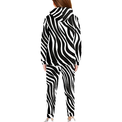 FUSURIRE Girls Hoodie and Leggings Outfit Set for Kids 6-16 Years Long Sleeve Hooded Sweatshirts Sweatpants Teen Youth2