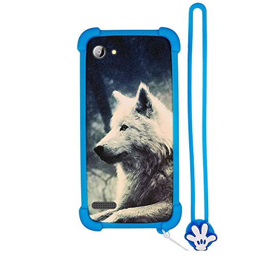 Funda para Infiniton T-4 Funda Silicone Border + Placa Dura de la PC Stand Carcasa Case Cover Lang