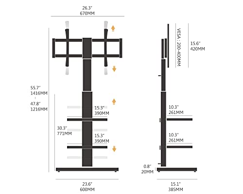 Soporte para TV FITUEYES para 32-70 pulgadas miniatura 3