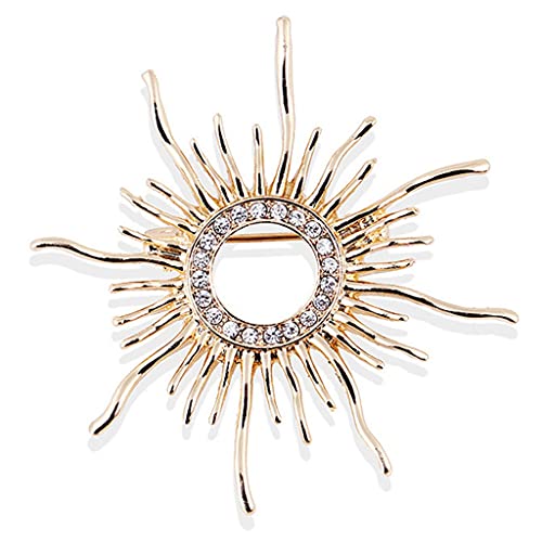 Broches dame robes décoration épingles cristal soleil pour femmes