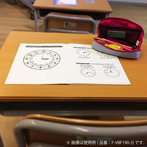 Image of Kokuyo Shellbro Pen Case, Shell-shaped structure, Big Capacity Pencil Case, Large Pencil Pouch, Stationery Pen Bag, Gray x Pink, Japan Import (F-VBF190-3)